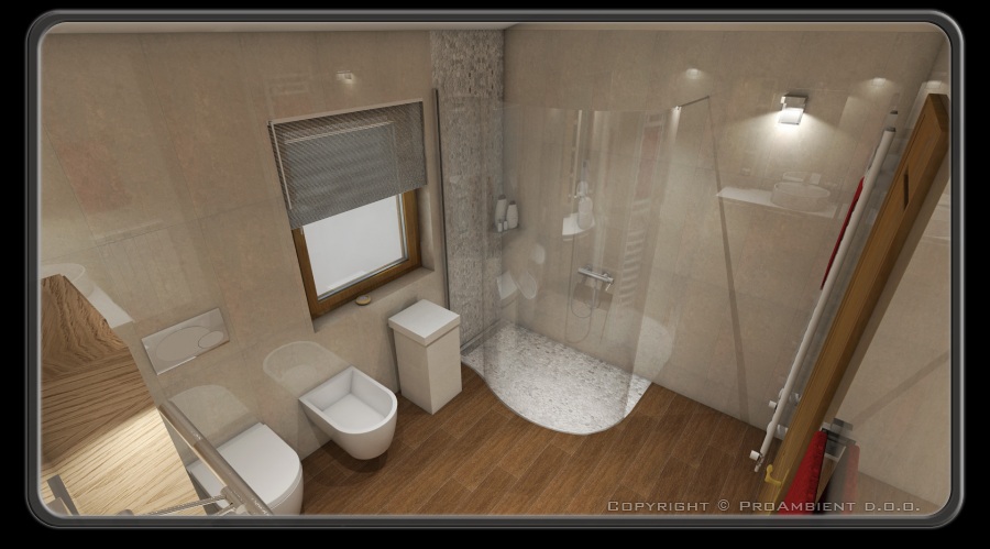 Ukrivljeno, polkrožno steklo tuš kabine