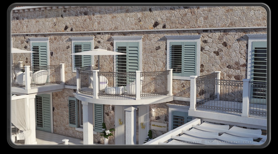 kamnita fasada Istrski kamen stil