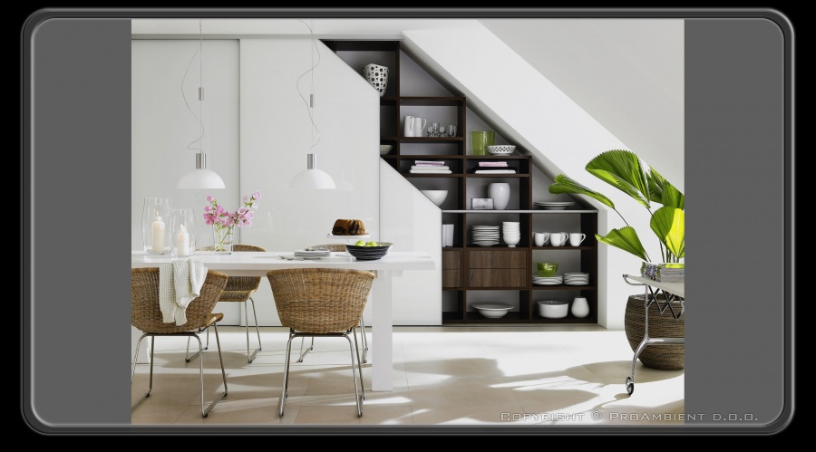 Vgradne omare v mansardi