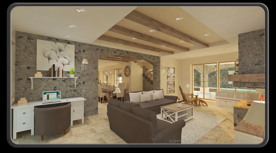 casa di lusso sul carso pietra