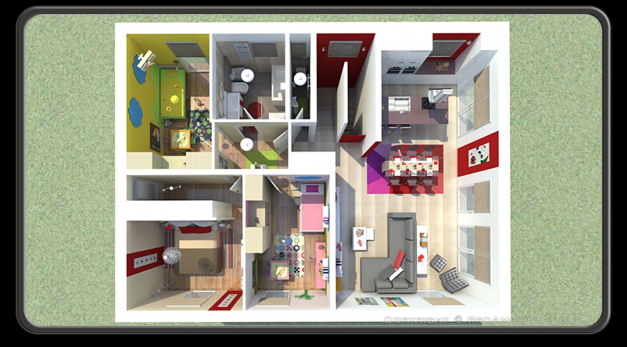 3D immagine virtuale casa