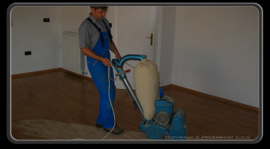 Parketar - brušenje parketa