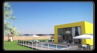 villa al mare gialla